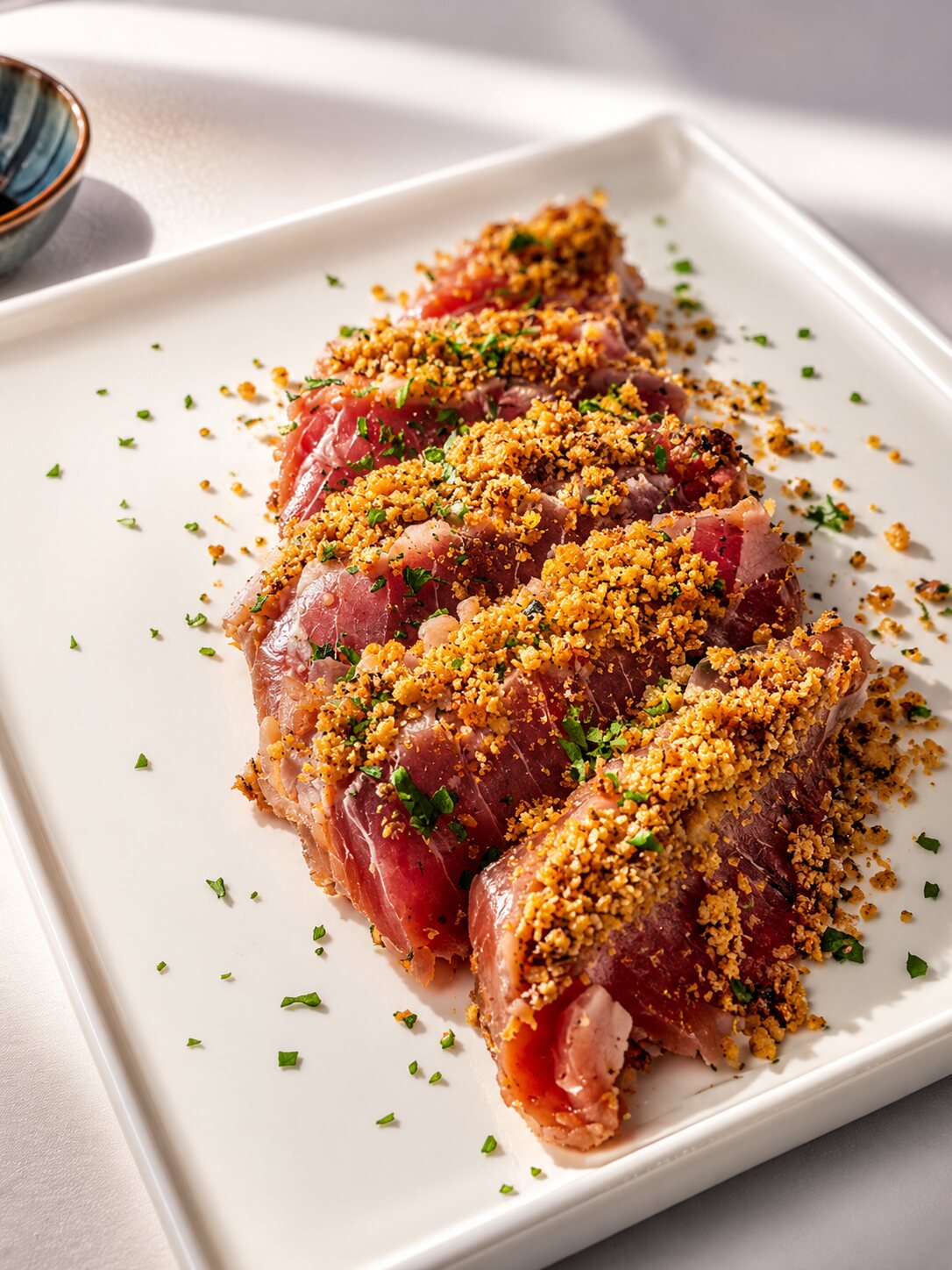 Tataki di tonno in crosta croccante